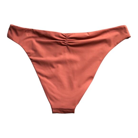 Andie NWT The Symi Sustainable High Leg Cut Low Rise Bikini Bottom Cedar Large - Picture 5 of 13